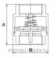 Обратный клапан 2 ГГ TIM JH-1015 с металлическим штоком - №4