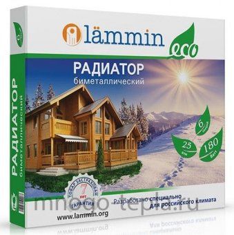 Биметаллический радиатор Lammin Eco BM 500 80 12 секций - №1