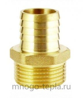 Штуцер латунный c наружной резьбой 12 мм х 1/2М - №1