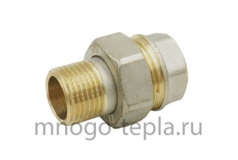 Американка никелированная прямая г/ш 1/2 (Ду 15) - №1