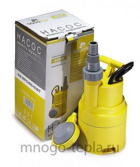 Погружной дренажный насос для воды AquaTIM AM-WPC400-03GT, 400 Вт, с поплавком, размер фракций до 5 мм - №1
