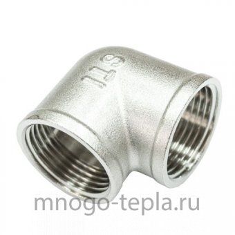 Угольник 1 1/4" ВР-ВР никелированный латунный - №1