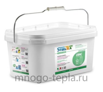 Реагент для очистки теплообменного оборудования Mr.Bond ZINC 10 кг (ранее STEELTEX Zinс 10 кг), порошкообразный, для стали, нержавейки, меди, алюминия, цинка, латуни, сплавов лёгких металлов, лужёных и эмалированных поверхностей - №1
