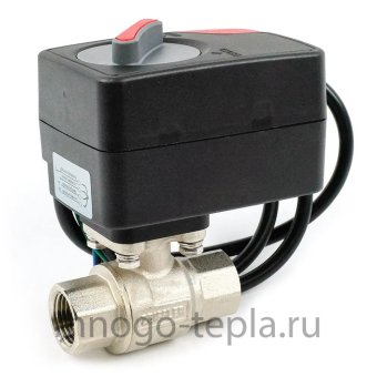 Кран от протечек воды 1" ВН/ВН Zeissler ZSv.1300.1106, с электроприводом 220В - №1