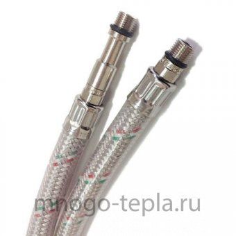 Гибкая подводка с PVC покрытием для смесителя TiM 1/2 г/ш М10 50см - №1