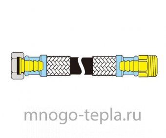 Гибкая подводка Гигант TiM 1/2 г/ш 50 см - №1