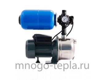 Насосная станция для дачи Unipump AUTO JS 60-5, напор до 33 метров, расход до 40 л/мин, всасывание до 8 метров, гидроаккумулятор 5 литров, поверхностная - №1