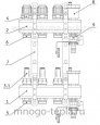 Коллекторная группа PROFACTOR PF MB 802.7 1" ВР, 7 отводов 3/4", расходомер, воздухоотводчик, сливной кран - №4