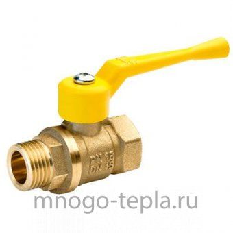 Кран шаровой газовый БАЗ 11б27п ШГ рычаг 25 (А11) - №1