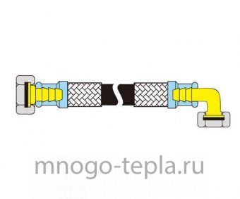 Гибкая подводка угловая TiM 3/4 г/г 100 см - №1