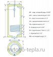 Бойлер косвенного нагрева Rispa RBW 150 L настенный, с подключением слева, нерж. сталь, магниевый анод - №3