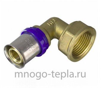 Пресс - уголок муфта 20 х 1/2 ВР TIM F-L2002F - №1