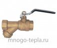 Кран шаровый с фильтром 1/2" ГГ TIM (BL7800A) латунный -  рычаг - №2