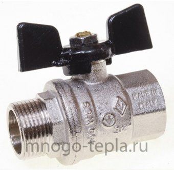 Кран шаровый Бугатти (Bugatti Oregon 307) 3/4" Г/Ш - №1