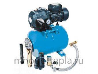 Насосная станция глубина 15 метров Unipump AUTO DP 750-50, напор до 40 метров, расход до 40 л/мин, всасывание до 15 метров, гидроаккумулятор 50 литров, поверхностная - №1